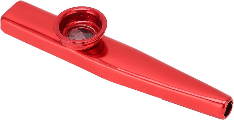 woobles Kazoo Musical Instrument, Easy To Learn Metal Tone Harmonica, Good Companion For Guitar Ukulele Violin, For Use For Music Lovers. (Red) - Image 1